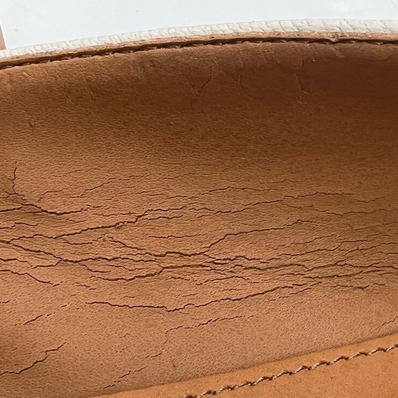 J Crew Gray Cream Trim Studded Embellished Ballet Flats Size 8 1/2 Women's - Picture 12 of 15